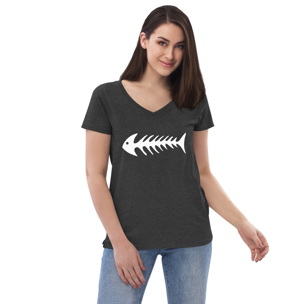 Women’s recycled v-neck t-shirt Original - Image 3
