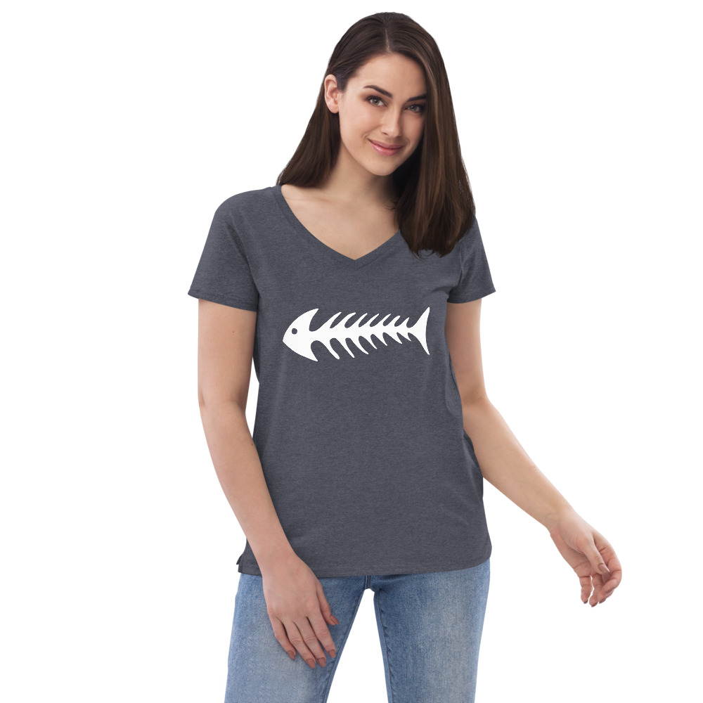 Women’s recycled v-neck t-shirt Original - Image 5