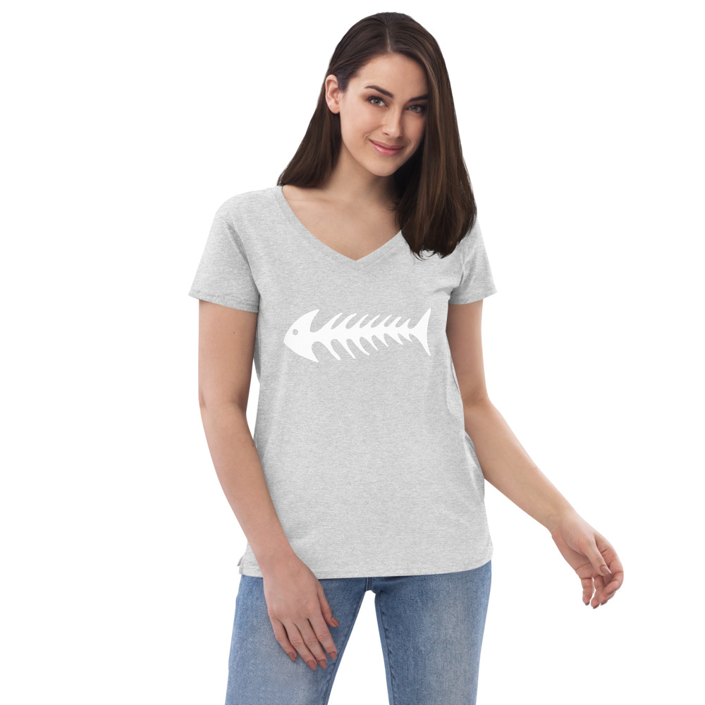 Women’s recycled v-neck t-shirt Original - Image 7